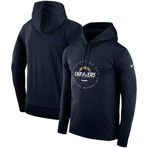 Men's Los Angeles Chargers Navy Sideline Property Of Wordmark Logo Performance Pullover Hoodie cheap jerseys for sale - CheapJerseys.Shop