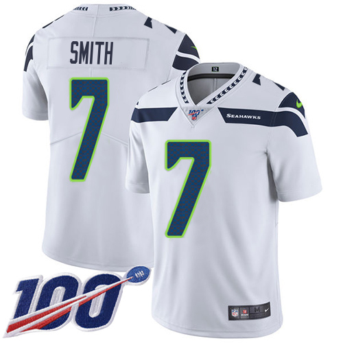 Seahawks #7 Geno Smith White Youth Stitched 100th Season Vapor Untouchable Limited Jersey cheap jerseys for sale - CheapJerseys.Shop