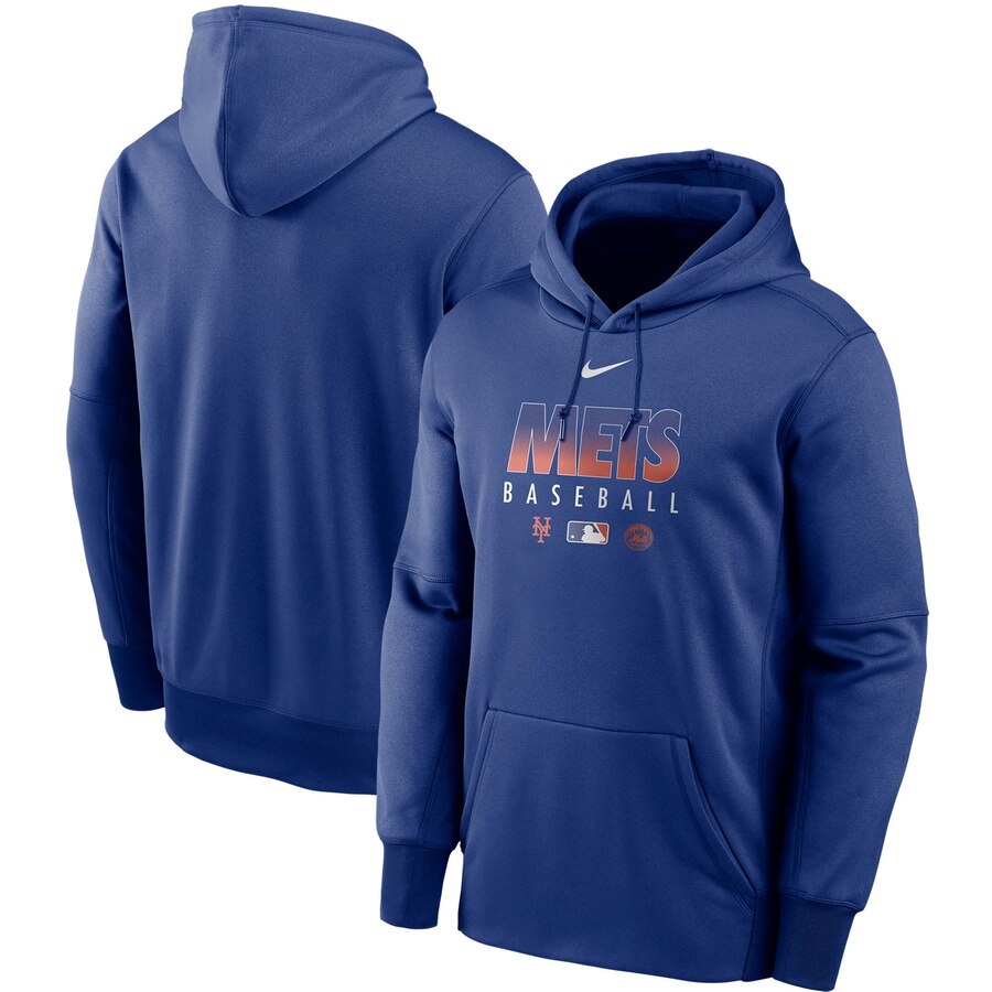 Men's New York Mets Royal Authentic Collection Therma Performance Pullover Hoodie cheap jerseys for sale - CheapJerseys.Shop