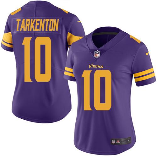 Vikings #10 Fran Tarkenton Purple Women's Stitched Limited Rush Jersey cheap jerseys for sale - CheapJerseys.Shop
