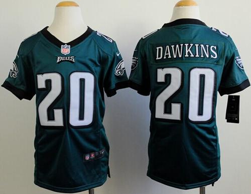 Eagles #20 Brian Dawkins Midnight Green Team Color Youth Stitched Elite Jersey cheap jerseys for sale - CheapJerseys.Shop