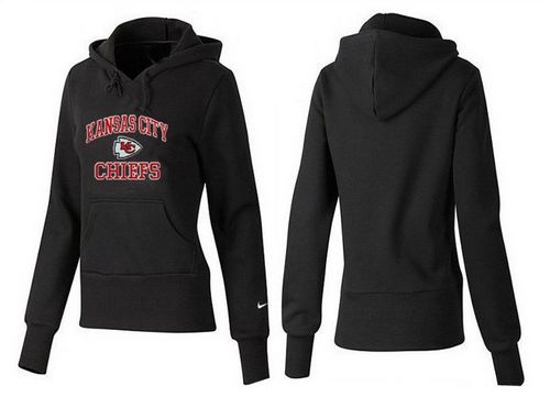 Women's Kansas City Chiefs Heart & Soul Pullover Hoodie Black cheap jerseys for sale - CheapJerseys.Shop