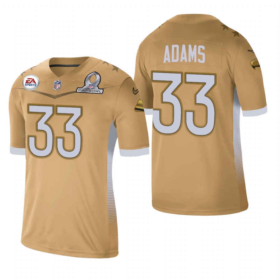 Seattle Seahawks #33 Jamal Adams 2021 NFC Pro Bowl Game Gold Jersey cheap jerseys for sale - CheapJerseys.Shop