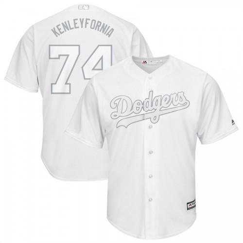 Los Angeles Los Angeles Dodgers #74 Kenley Jansen Kenleyfornia Majestic 2019 Players' Weekend Cool Base Player Jersey White Men's cheap jerseys for sale - CheapJerseys.Shop