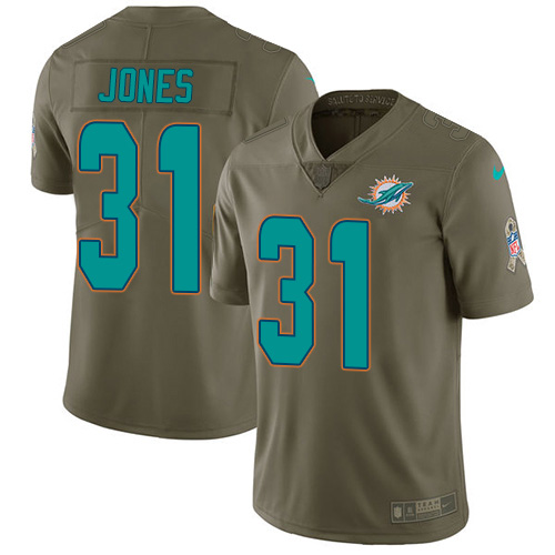 Miami Dolphins #31 Byron Jones Olive Youth Stitched Limited 2017 Salute To Service Jersey Youth cheap jerseys for sale - CheapJerseys.Shop