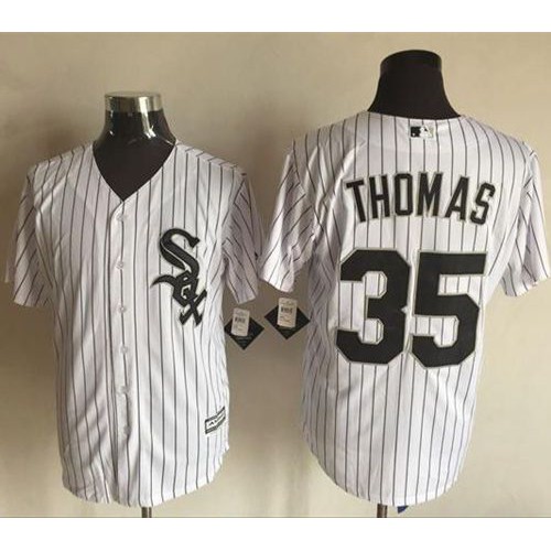 Chicago White Sox #35 Frank Thomas White(Black Strip) New Cool Base Stitched Jersey Men's cheap jerseys for sale - CheapJerseys.Shop