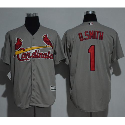 St.Louis Cardinals #1 Ozzie Smith Grey New Cool Base Stitched Jersey Men's cheap jerseys for sale - CheapJerseys.Shop