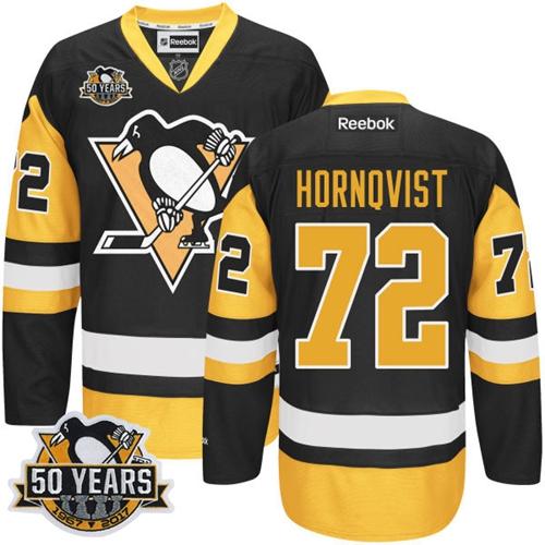 Pittsburgh Penguins #72 Patric Hornqvist Black Alternate 50th Anniversary Stitched Jersey Men's cheap jerseys for sale - CheapJerseys.Shop