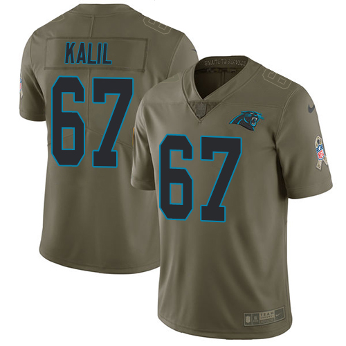 Carolina Panthers #67 Ryan Kalil Olive Youth Stitched Limited 2017 Salute to Service Jersey Youth cheap jerseys for sale - CheapJerseys.Shop