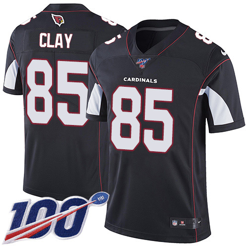 Arizona Cardinals #85 Charles Clay Black Alternate Men's Stitched 100th Season Vapor Limited Jersey Men's cheap jerseys for sale - CheapJerseys.Shop