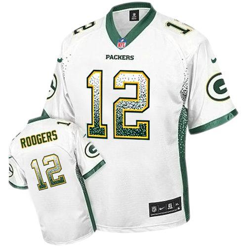 Packers #12 Aaron Rodgers White Youth Stitched Elite Drift Fashion Jersey cheap jerseys for sale - CheapJerseys.Shop