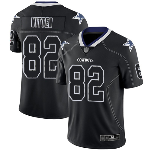 Dallas Cowboys #82 Jason Witten Lights Out Black Men's Stitched Limited Rush Jersey Men's cheap jerseys for sale - CheapJerseys.Shop