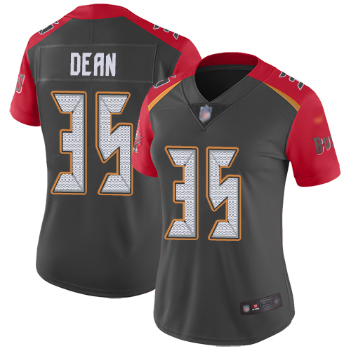 Tampa Bay Buccaneers #35 Jamel Dean Gray Women's Stitched Limited Inverted Legend Jersey Womens cheap jerseys for sale - CheapJerseys.Shop