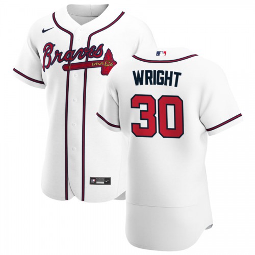 Atlanta Atlanta Braves #30 Kyle Wright Men's White Home 2020 Authentic Player Jersey Men's cheap jerseys for sale - CheapJerseys.Shop