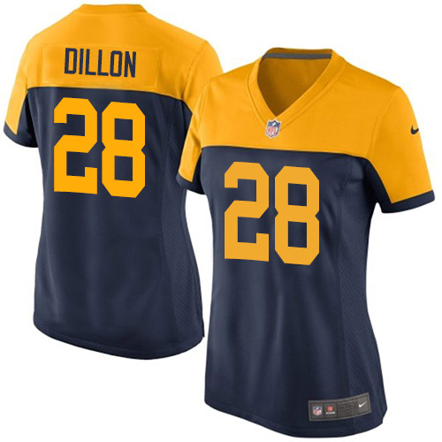 Packers #28 AJ Dillon Navy Blue Alternate Women's Stitched Vapor Untouchable Limited Jersey cheap jerseys for sale - CheapJerseys.Shop