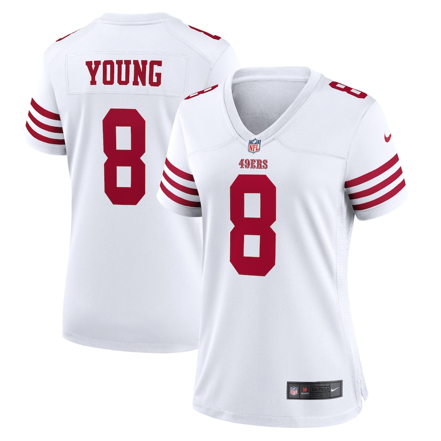 San Francisco 49ers #8 Steve Young White Women's 2022-23 Game Jersey cheap jerseys for sale - CheapJerseys.Shop