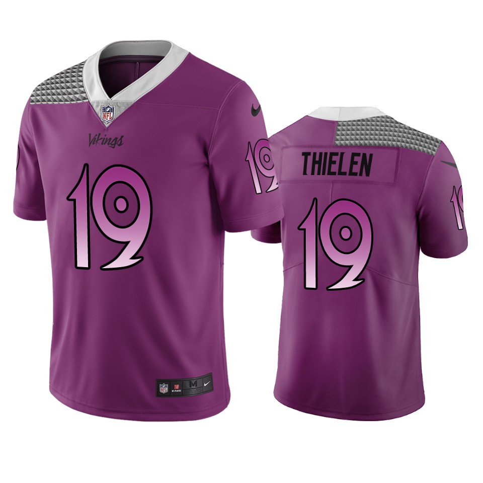 Minnesota Vikings #19 Adam Thielen Purple Vapor Limited City Edition Jersey cheap jerseys for sale - CheapJerseys.Shop
