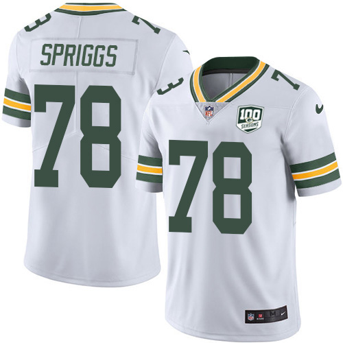Green Bay Packers #78 Jason Spriggs White Men's 100th Season Stitched Vapor Untouchable Limited Jersey Men's cheap jerseys for sale - CheapJerseys.Shop