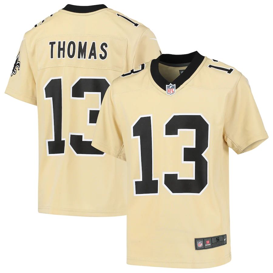 New Orleans Saints #13 Michael Thomas Youth Gold Inverted Game Jersey cheap jerseys for sale - CheapJerseys.Shop
