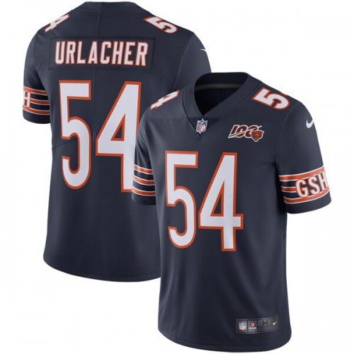 Chicago Bears #54 Brian Urlacher Navy Blue Team Color Men's 100th Season Retired Stitched Vapor Untouchable Limited Jersey Men's cheap jerseys for sale - CheapJerseys.Shop