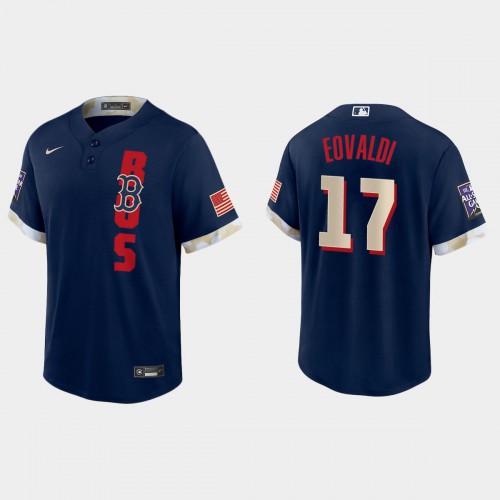 Boston Boston Red Sox #17 Mathan Eovaldi 2021 All Star Game Fan's Version Navy Jersey Men's cheap jerseys for sale - CheapJerseys.Shop