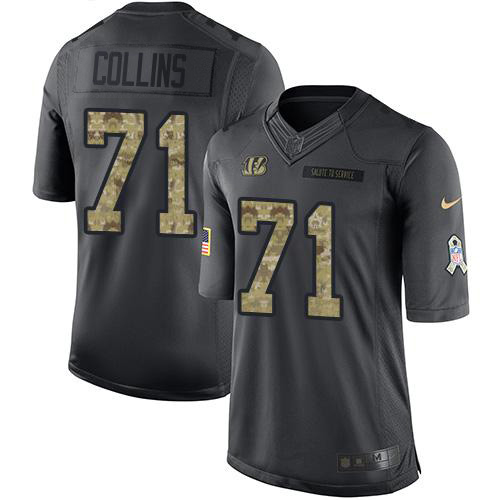 Bengals #71 La'el Collins Black Youth Stitched Limited 2016 Salute To Service Jersey cheap jerseys for sale - CheapJerseys.Shop