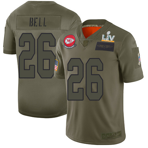 Kansas City Chiefs #26 Le'Veon Bell Camo Men's Super Bowl LV Bound Stitched Limited 2019 Salute To Service Jersey Men's cheap jerseys for sale - CheapJerseys.Shop