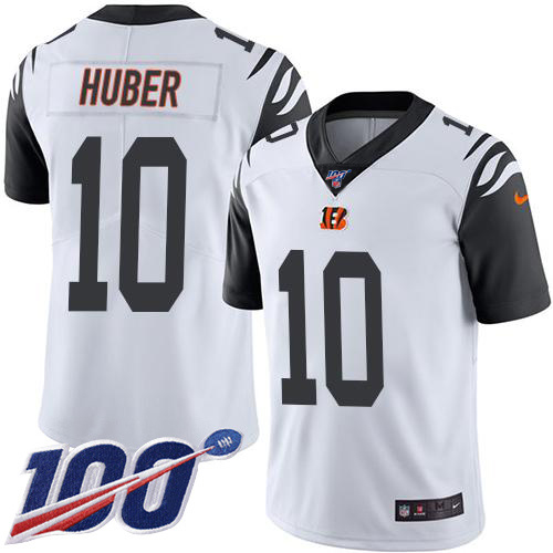 Cincinnati Bengals #10 Kevin Huber White Men's Stitched Limited Rush 100th Season Jersey Men's cheap jerseys for sale - CheapJerseys.Shop