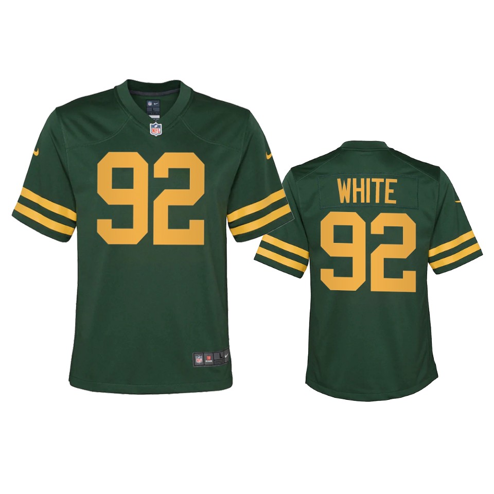 Green Bay Packers #92 Reggie White Youth Alternate Game Player Jersey - Green cheap jerseys for sale - CheapJerseys.Shop