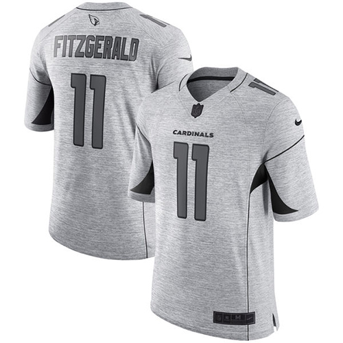 Cardinals #11 Larry Fitzgerald Gray Men's Stitched Limited Gridiron Gray II Jersey cheap jerseys for sale - CheapJerseys.Shop