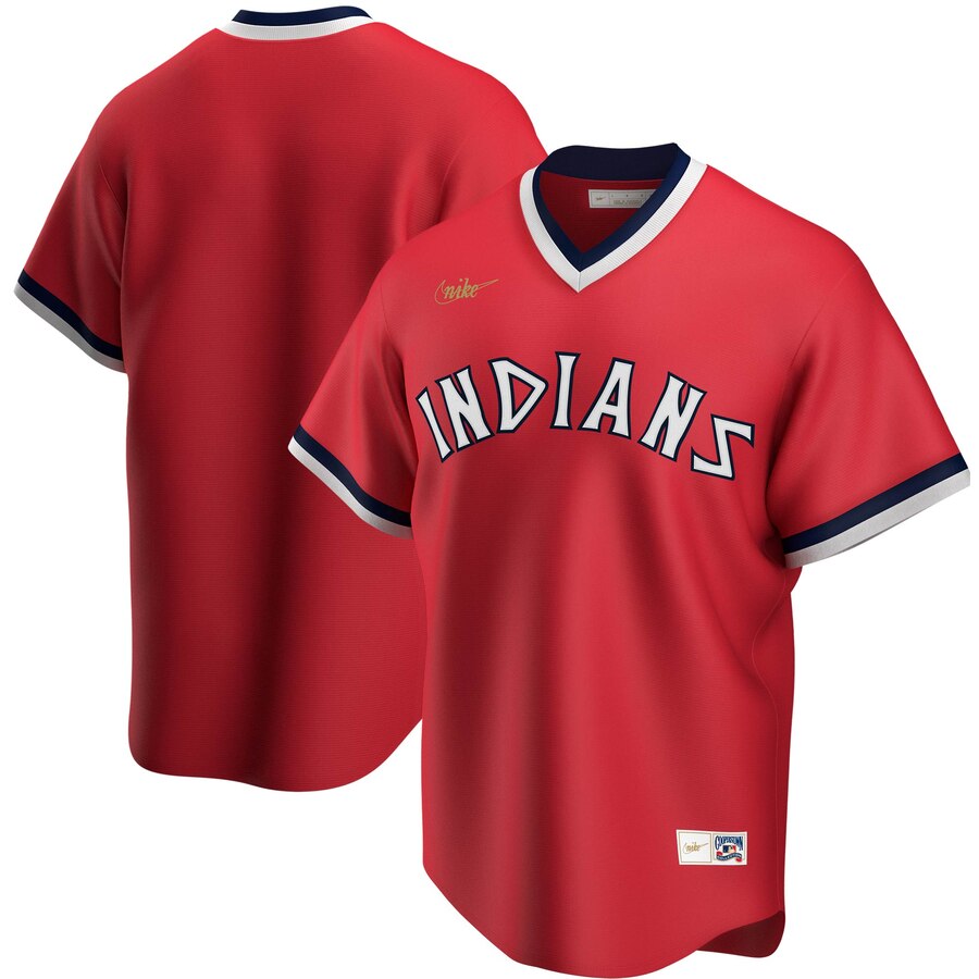 Cleveland Guardians Road Cooperstown Collection Team Jersey Red cheap jerseys for sale - CheapJerseys.Shop