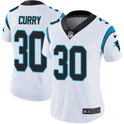 Carolina Panthers #30 Stephen Curry White Women's Stitched Vapor Untouchable Limited Jersey Womens cheap jerseys for sale - CheapJerseys.Shop