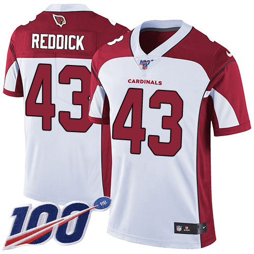 Arizona Cardinals #43 Haason Reddick White Men's Stitched 100th Season Vapor Limited Jersey Men's cheap jerseys for sale - CheapJerseys.Shop