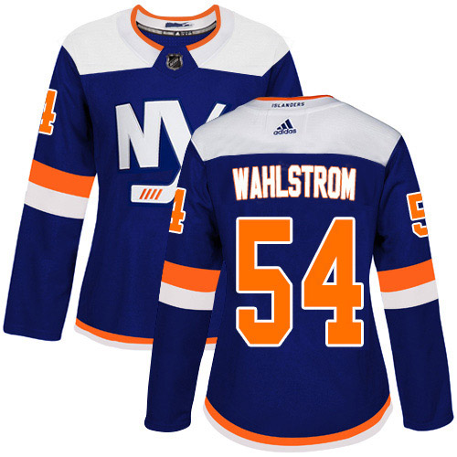 New York Islanders #54 Oliver Wahlstrom Blue Alternate Authentic Women's Stitched Jersey Womens cheap jerseys for sale - CheapJerseys.Shop