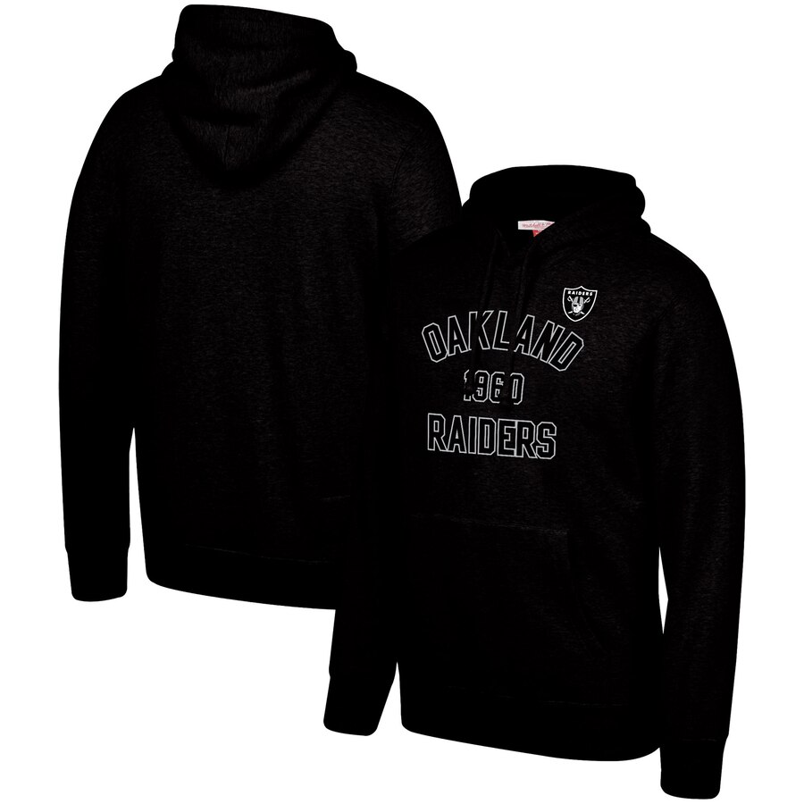 Las Vegas Raiders Mitchell & Ness Team History Pullover Hoodie Black cheap jerseys for sale - CheapJerseys.Shop