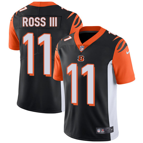 Cincinnati Bengals #11 John Ross III Black Team Color Men's Stitched Vapor Untouchable Limited Jersey Men's cheap jerseys for sale - CheapJerseys.Shop