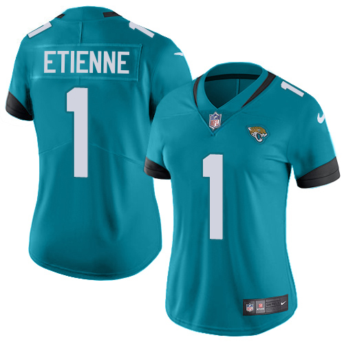 Jaguars #1 Travis Etienne Teal Green Alternate Women's Stitched Vapor Untouchable Limited Jersey cheap jerseys for sale - CheapJerseys.Shop