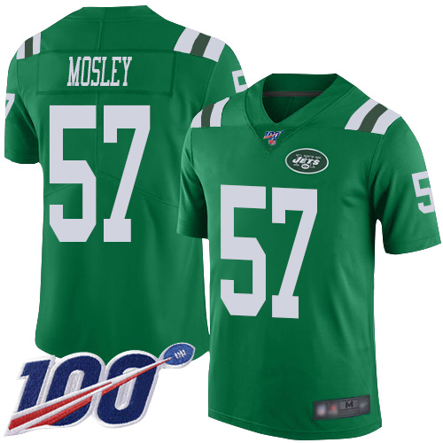 Jets #57 C.J. Mosley Green Men's Stitched Limited Rush 100th Season Jersey cheap jerseys for sale - CheapJerseys.Shop