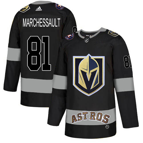 Golden Vegas Golden Knights X Astros #81 Jonathan Marchessault Black Authentic City Joint Name Stitched Jersey Men's cheap jerseys for sale - CheapJerseys.Shop
