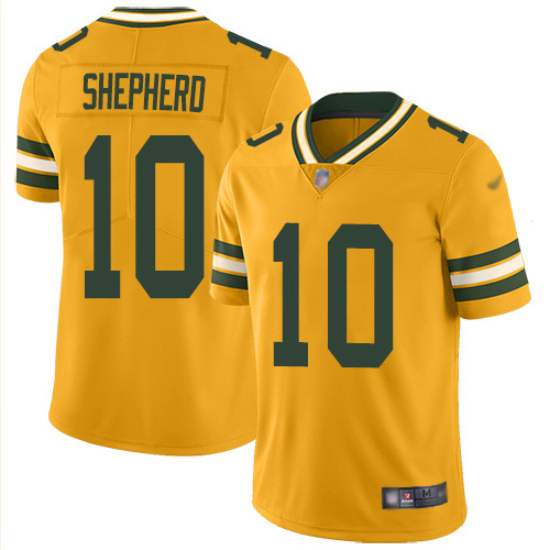 Green Bay Packers #10 Darrius Shepherd Gold Men's Stitched Limited Inverted Legend Jersey Men's cheap jerseys for sale - CheapJerseys.Shop