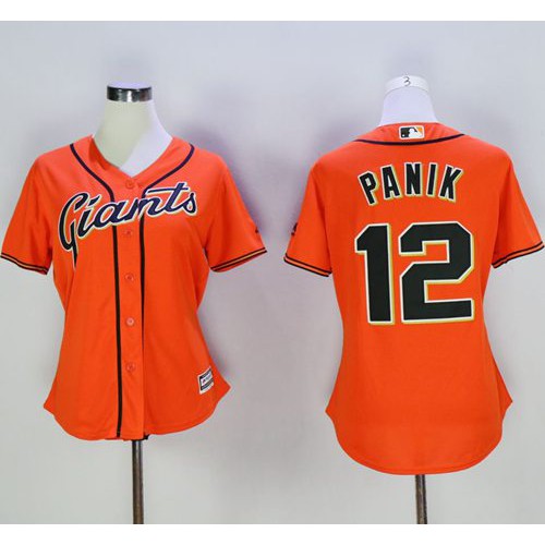 San Francisco Giants #12 Joe Panik Orange Women's Alternate Stitched Jersey Womens cheap jerseys for sale - CheapJerseys.Shop