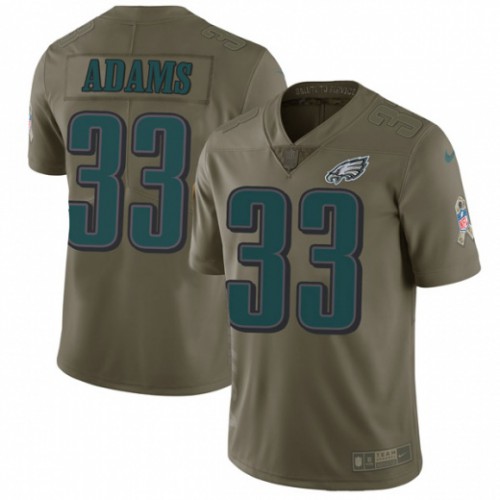 Philadelphia Eagles #33 Josh Adams Olive Men's Stitched Limited 2017 Salute To Service Jersey Men's cheap jerseys for sale - CheapJerseys.Shop