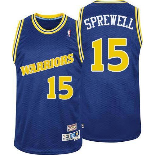 Golden State Warriors #15 Latrell Sprewell Blue Throwback Stitched Jersey Mens cheap jerseys for sale - CheapJerseys.Shop