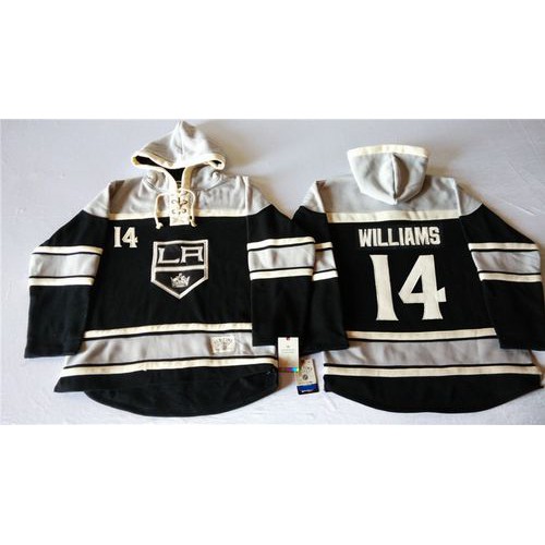 Los Angeles Kings #14 Justin Williams Black Sawyer Hooded Sweatshirt Stitched Jersey Men's cheap jerseys for sale - CheapJerseys.Shop
