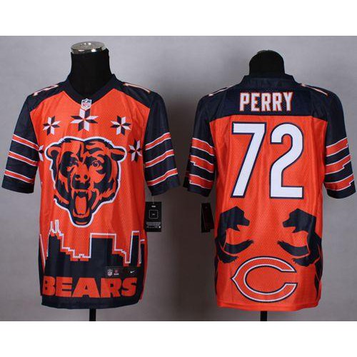 Chicago Bears #72 William Perry Orange Men's Stitched Elite Noble Fashion Jersey Men's cheap jerseys for sale - CheapJerseys.Shop