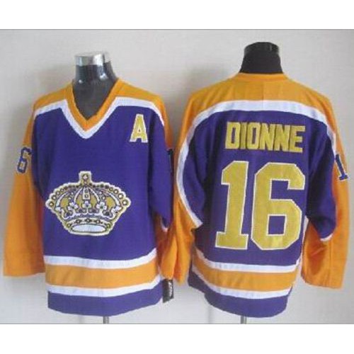 Los Angeles Kings #16 Marcel Dionne Purple CCM Throwback Stitched Jersey Men's cheap jerseys for sale - CheapJerseys.Shop