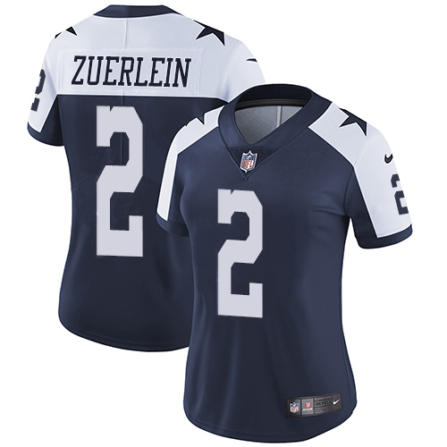 Dallas Cowboys #2 Greg Zuerlein Navy Blue Thanksgiving Women's Stitched Vapor Throwback Limited Jersey Womens cheap jerseys for sale - CheapJerseys.Shop