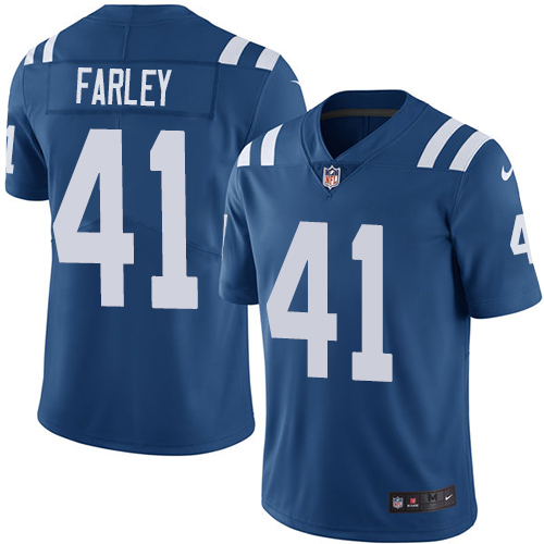 Indianapolis Colts #41 Matthias Farley Royal Blue Team Color Youth Stitched Vapor Untouchable Limited Jersey Youth cheap jerseys for sale - CheapJerseys.Shop