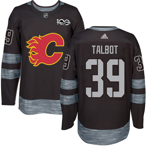 Calgary Flames #39 Cam Talbot Black 1917-2017 100th Anniversary Stitched Jersey Men's cheap jerseys for sale - CheapJerseys.Shop