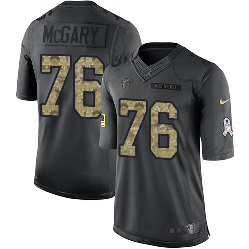 Atlanta Falcons #76 Kaleb McGary Black Men's Stitched Limited 2016 Salute To Service Jersey Men's cheap jerseys for sale - CheapJerseys.Shop
